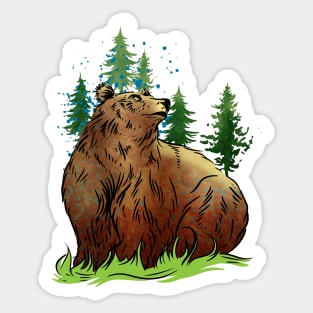 Forest Bear Sticker